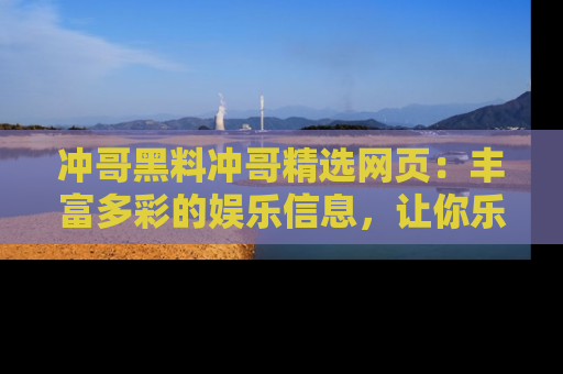 冲哥黑料冲哥精选网页：丰富多彩的娱乐信息，让你乐不停息