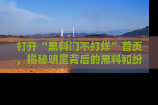 打开“黑料门不打烊”首页，揭秘明星背后的黑料和纷争真相！