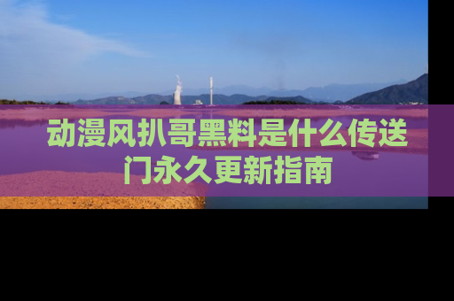 动漫风扒哥黑料是什么传送门永久更新指南