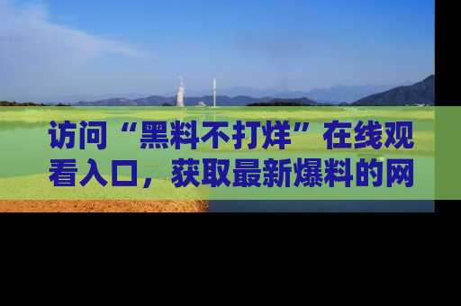 访问“黑料不打烊”在线观看入口，获取最新爆料的网址！