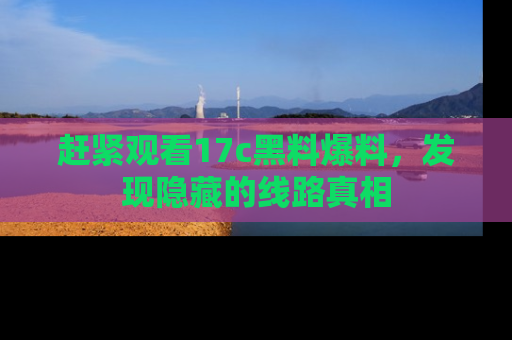 赶紧观看17c黑料爆料，发现隐藏的线路真相