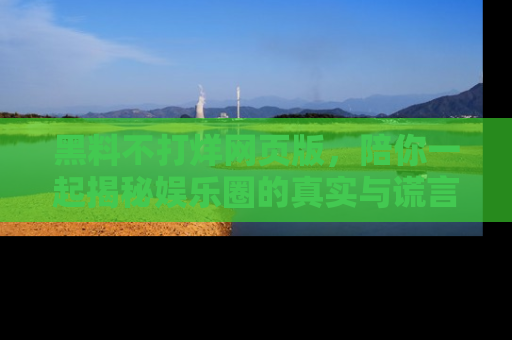 黑料不打烊网页版，陪你一起揭秘娱乐圈的真实与谎言。