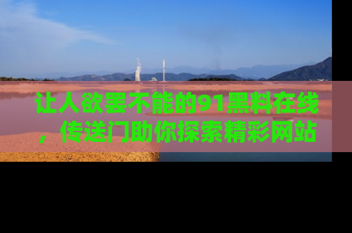 让人欲罢不能的91黑料在线，传送门助你探索精彩网站内幕！