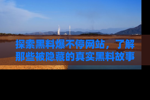 探索黑料爆不停网站，了解那些被隐藏的真实黑料故事