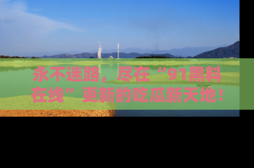 永不迷路,尽在“91黑料在线”更新的吃瓜新天地!